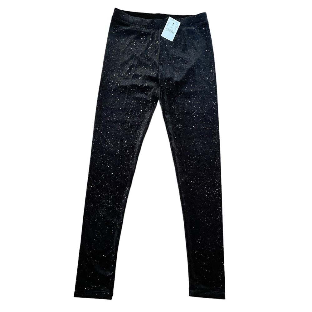 NWT Crewcuts stretch velvet leggings , size 12